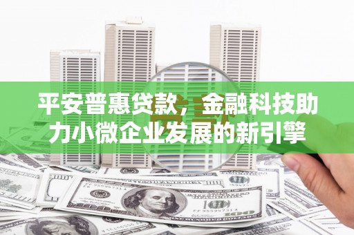 景东平安普惠贷款，金融科技助力小微企业发展的新引擎