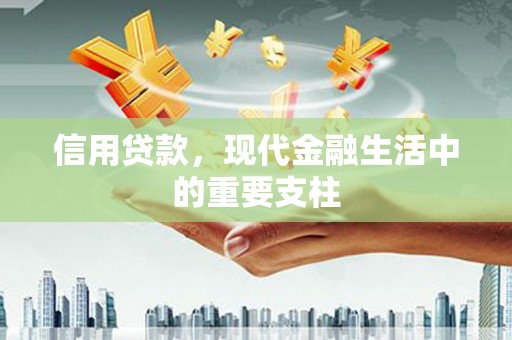 景东信用贷款，现代金融生活中的重要支柱