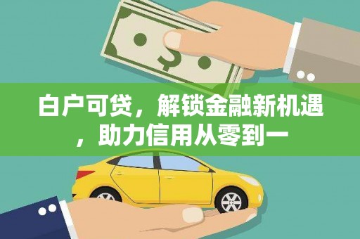 景东白户可贷，解锁金融新机遇，助力信用从零到一