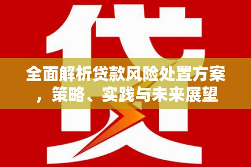 景东全面解析贷款风险处置方案，策略、实践与未来展望