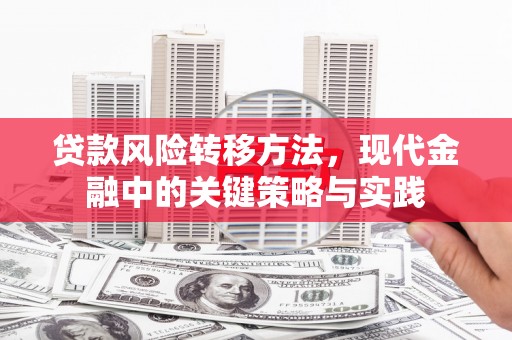 景东贷款风险转移方法，现代金融中的关键策略与实践