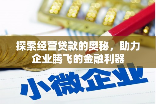 景东探索经营贷款的奥秘，助力企业腾飞的金融利器