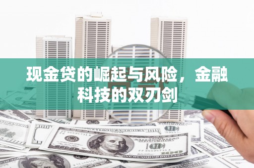 景东现金贷的崛起与风险，金融科技的双刃剑