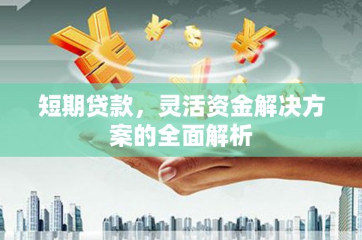 景东短期贷款，灵活资金解决方案的全面解析