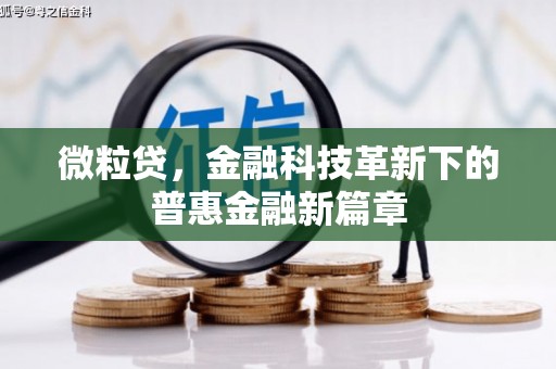 景东微粒贷，金融科技革新下的普惠金融新篇章