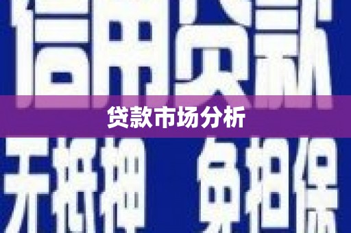 景东贷款市场分析