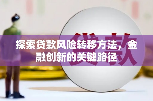 景东探索贷款风险转移方法，金融创新的关键路径
