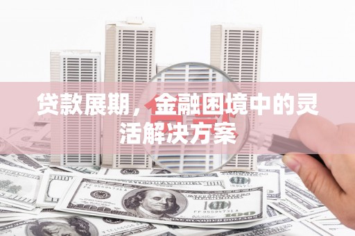 景东贷款展期，金融困境中的灵活解决方案