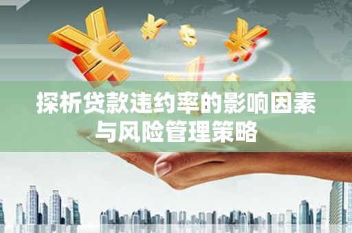 景东探析贷款违约率的影响因素与风险管理策略