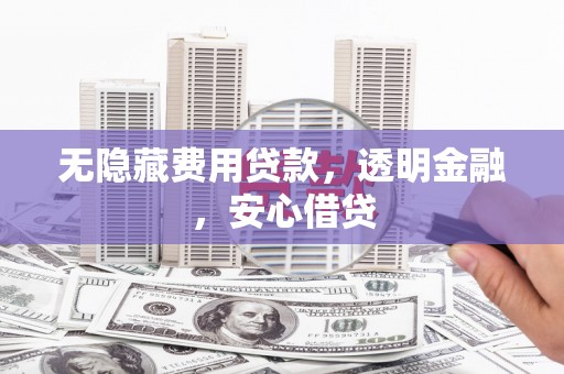 景东无隐藏费用贷款，透明金融，安心借贷