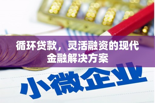 景东循环贷款，灵活融资的现代金融解决方案