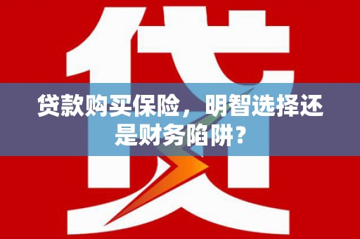 景东贷款购买保险，明智选择还是财务陷阱？