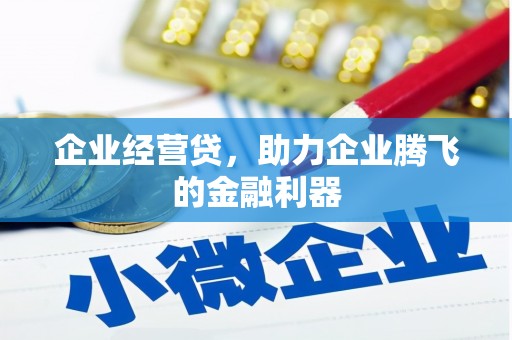 景东企业经营贷，助力企业腾飞的金融利器