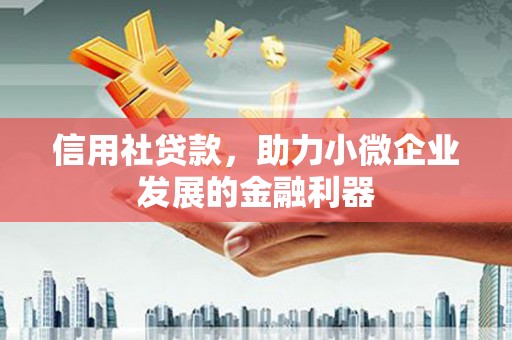 景东信用社贷款，助力小微企业发展的金融利器