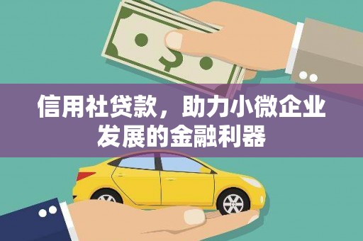 景东信用社贷款，助力小微企业发展的金融利器