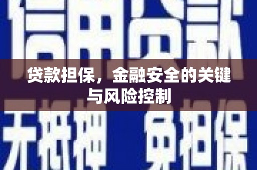 景东贷款担保，金融安全的关键与风险控制